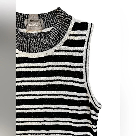 GREY Jason Wu Bodycon Sweater Dress Black White Striped Knit XS –Rent the Runway - Picture 4 of 8